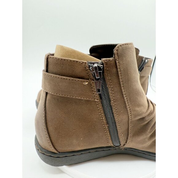 B.O.C. Blanche Size 8 Womens Brown Ankle‎ Boots Zip side - Vegan leather - Picture 8 of 8